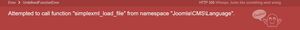 error php xml extension