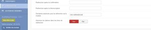 acymailing config abonnement domaines