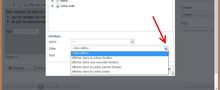 texte selection cible