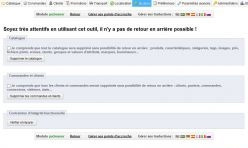 Les choix du module