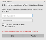 login nas windows